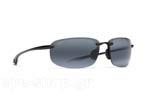 Occhiali da Sole Unisex Maui Jim HOOKIPA 407-02 - Gray double gradient mirror Polarized Plus2 size 64
