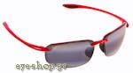 Occhiali da Sole Sport Maui Jim HOOKIPA 407-187 - Gray double gradient mirror Polarized Plus2 size 64