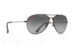 Occhiali da Sole Uomo Maui Jim MAVERICKS GS264-02 - MauiEvolution Gray double gradient mirror Polarized Plus2 Titanium size 61