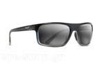 Occhiali da Sole Uomo Maui Jim BYRON-BAY 746-03F Marlin Neutr Grey Superthin Glass  Polarized plus size 62
