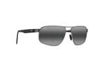 Occhiali da Sole Uomo Maui Jim WHITEHAVEN MM776-009 SatinGrey-NeutralGrey size 63
