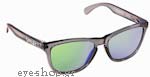 Occhiali da Sole Sport Oakley Frogskins-9013 03-291 Crystal Black Emerald Iridium size 55