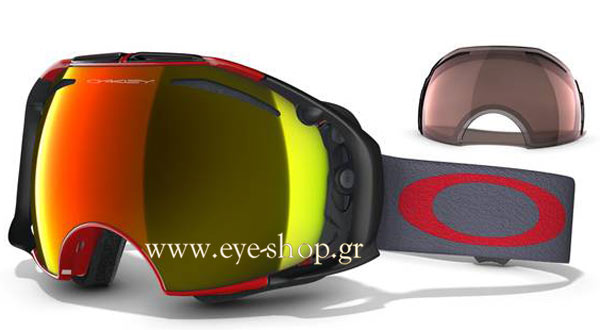 Oakley modello AirBrake 7037 Snow di colore 57-398 Viper Red/Fire Iridium - VR28