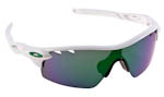 Occhiali da Sole Sport Oakley Radarlock 9182 03 Polished White Jade Iridium - Yellow size 0