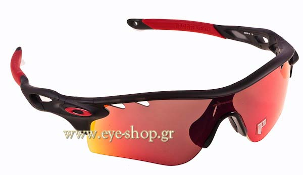Occhiali Oakley Radarlock 9181 06 OO Red Iridium polarized -