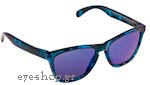 Occhiali da Sole Sport Oakley Frogskins-9013 24-309 Acid Tortoise Blue - Blue Iridium size 55