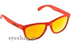 Occhiali da Sole Sport Oakley Frogskins-9013 24-344 Mesa Orange - Fire Iridium size 55