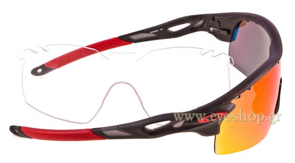 Oakley modello Radarlock di colore XL 9196 02 OO Red Iridium® Polarized Vented