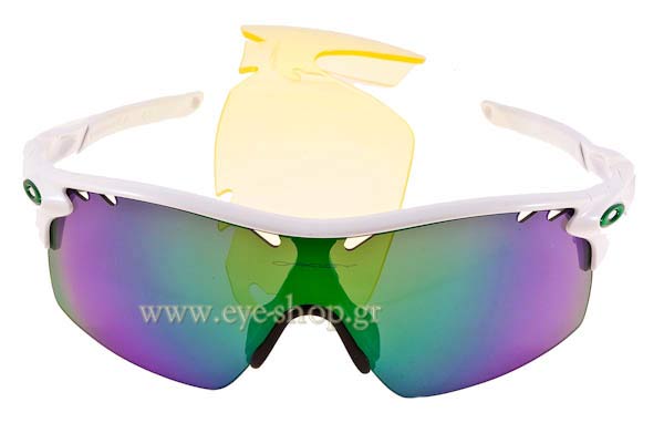 Occhiali Oakley Radarlock XL 9170 01 Polished White Jade Iridium