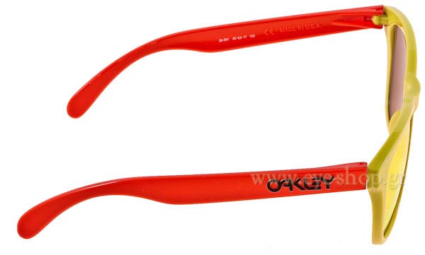 Oakley modello Frogskins 9013 di colore 24-361 Aquatique Lagoon Fire Iridium
