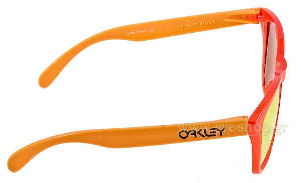 Oakley modello Frogskins 9013 di colore 24-359 Aquatique Hotspot Fire Iridium