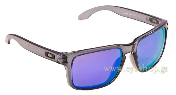 Occhiali Oakley Holbrook 9102 45 Crystal Black - Violet Iridium