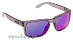 Occhiali da Sole Sport Oakley Holbrook-9102 44 Crystal Black - Positive Red Iridium size 55