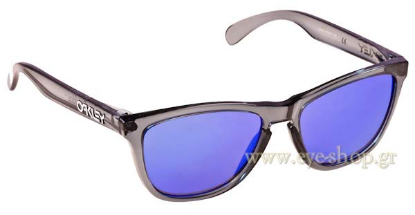 Occhiali Oakley Frogskins 9013 03-290 Crystal Black - Violet Iridium