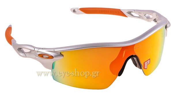 Occhiali Oakley Radarlock Pitch 9182 12 Fire Iridium Polarized
