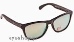 Occhiali da Sole Sport Oakley Frogskins-9013 24-404 Emerald Iridium Polarized size 55