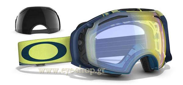 Occhiali Oakley AirBrake 7037 Snow 59-125 H.I. Yellow - Gray
