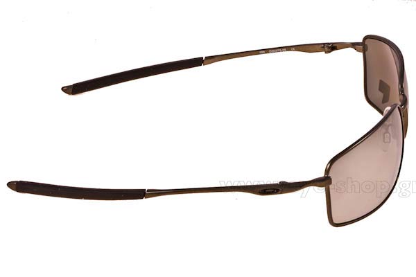 Oakley modello Square Wire 4075 di colore 4075 08 Carbon-Chrome Iridium Polarized
