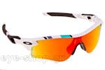 Occhiali da Sole Sport Oakley Radarlock Path 9181 30 White-Fire-Black Iridium size 0