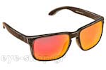 Occhiali da Sole Sport Oakley Holbrook-9102 56 Black Decay Ruby Iridium size 55