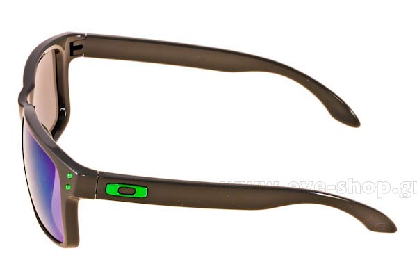 Oakley modello Holbrook 9102 di colore 75 Dkgrey-Jade IridiumToxic Blast Collection