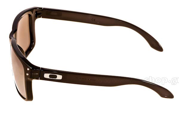 Oakley modello Holbrook 9102 di colore 68 Black Ink Chrome Iridium polarized