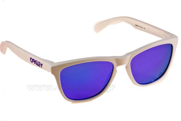 Occhiali Oakley Frogskins 9013 35 Polished White Violet Iridium