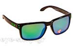 Occhiali da Sole Sport Oakley Holbrook-9102 69 Black Ink Jade Iridium Polarized size 55
