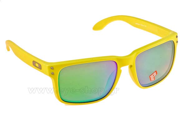 Occhiali Oakley Holbrook 9102 72 Jade Iridium Polarized Mette Fern