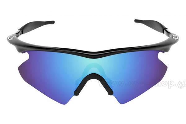Oakley modello M Frame di colore Heater 9058 custom matteblack-Ice iridium