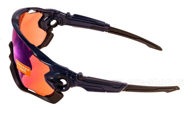 Oakley modello JAWBREAKER 9290 di colore 04 Navy Prizm Trail