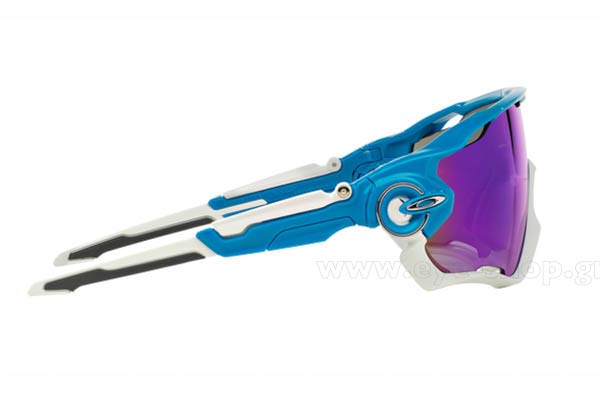 Oakley modello JAWBREAKER 9290 di colore 02 Sky Sapphire Iridium