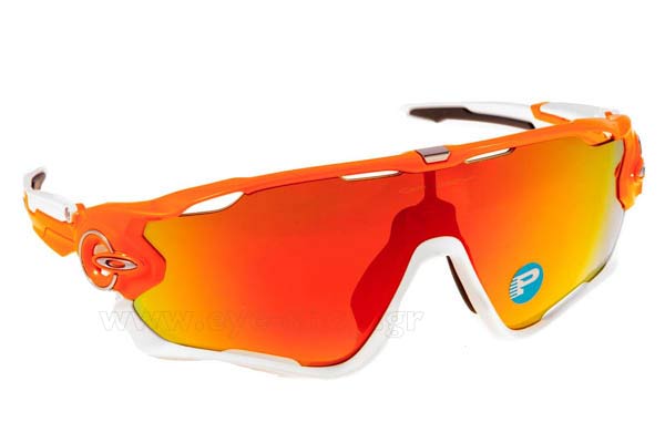 Occhiali Oakley JAWBREAKER 9290 09 Orange Fire iridium Polarized