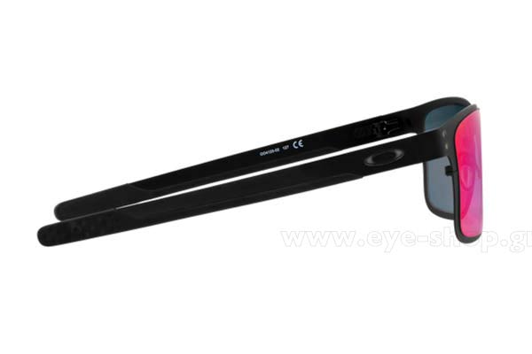Oakley modello Holbrook Metal 4123 di colore 02 Matte Black Red Iridium