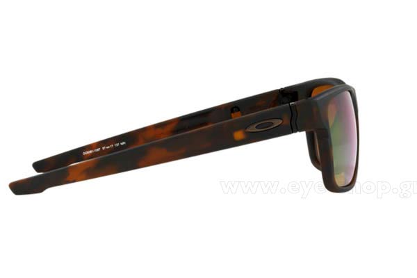 Oakley modello CROSSRANGE 9361 di colore 10 Mt Rootbeer Tortoise prizm shallow polarized