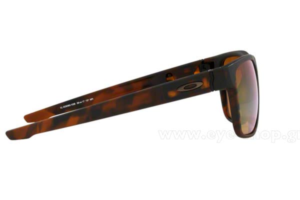 Oakley modello CROSSRANGE XL 9360 di colore 10 MATTE ROOTBEER prizm shallow h2o polarized TORTOISE