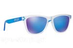 Occhiali da Sole Unisex Oakley Frogskins-9013 B2 Matte Clear Transparent Blue size 55