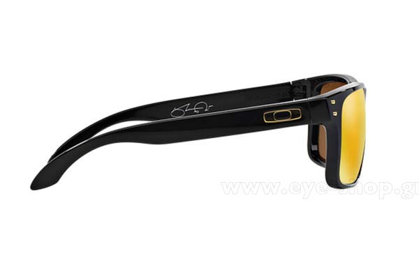 Oakley modello Holbrook 9102 di colore E3 24k Iridium gold mirror