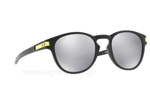 Occhiali Oakley 9265 LATCH 21 Valentino Rossi Mt Black Chrome Iridium