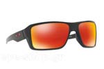Occhiali da Sole Uomo Oakley Double-Edge-9380 05 Mt Black Prizm Ruby Iridium Polarized size 66
