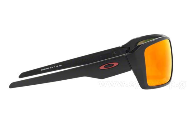 Oakley modello Double Edge 9380 di colore 05 Mt Black Prizm Ruby Iridium Polarized