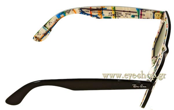 Rayban modello 2140 Wayfarer di colore 1028 Subway Rare Prints Series2