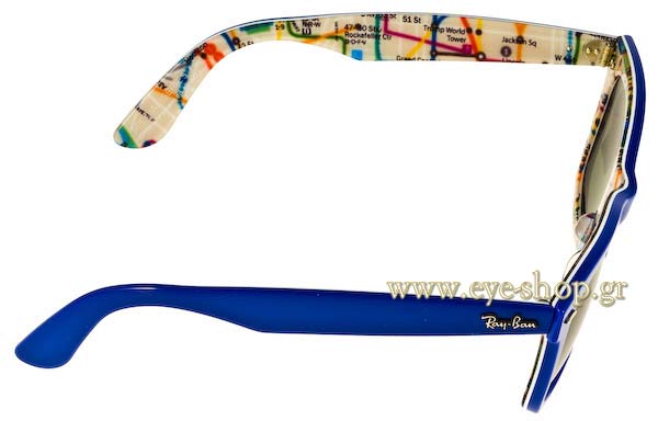 Rayban modello 2140 Wayfarer di colore 1030 Subway Rare Prints Series2