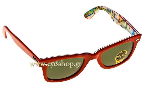 occhiali-da-sole Rayban 2140 Wayfarer 1031 Καταργήθηκε Subway Rare Prints Series2