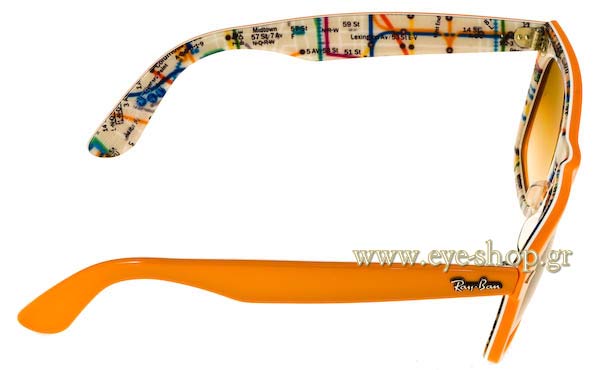Rayban modello 2140 Wayfarer di colore 1029/51 Subway Rare Prints Series2