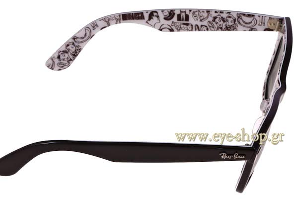 Rayban modello 2140 Wayfarer di colore 1046 Comics Rare Prints Series