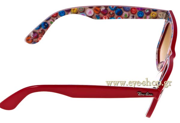 Rayban modello 2140 Wayfarer di colore 105151 Button Pins Rare Prints Series 4