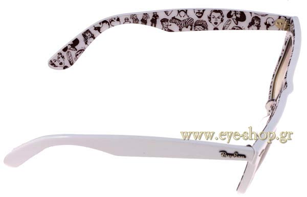Rayban model 2140 Wayfarer and color 104832 Comics Rare Prints Series