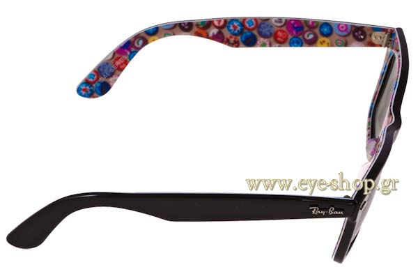 Rayban modello 2140 Wayfarer di colore 1052 Button Pins Rare Prints Series 4