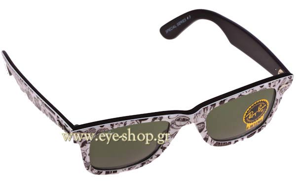 Occhiali Rayban 2140 Wayfarer 1047  Comics Rare Prints Series 3